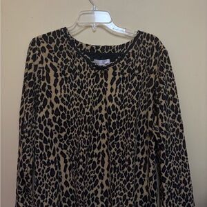 Leopard Print Women's Blouse